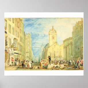 Joseph Mallord William Turner High Street, Edinb Poster