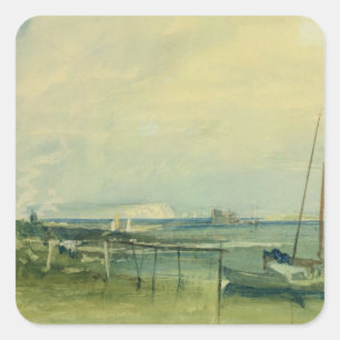 Joseph Mallord William Turner Kustscène met W Vierkante Sticker