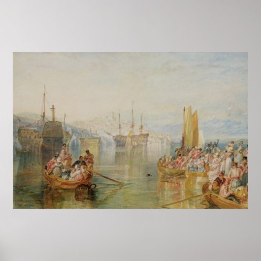 Joseph Mallord William Turner | Saltash, Cornwall Poster (Voorkant)