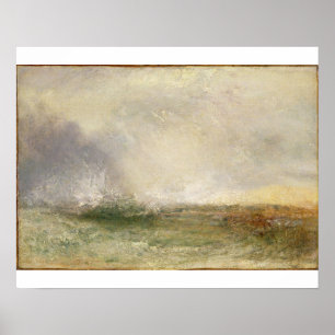 Joseph Mallord William Turner   Stormy Zee Breakin Poster