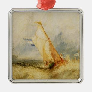 Joseph Mallord William Turner Van Tromp Going Ab Metalen Ornament