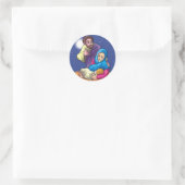 Joseph Mary Baby Jesus Ronde Sticker (Tas)