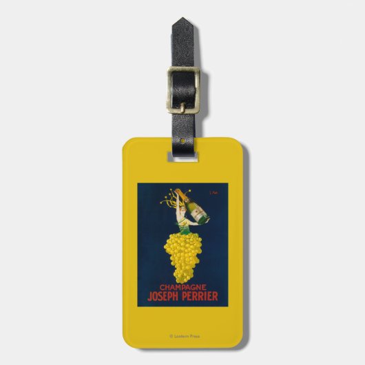 Joseph Perrier Champagne Promotional Poster Bagagelabel (Voorkant verticaal)