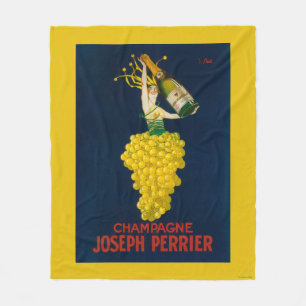 Joseph Perrier Champagne Promotional Poster Fleece Deken