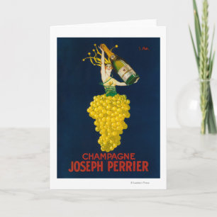 Joseph Perrier Champagne Promotional Poster Kaart