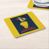 Joseph Perrier Champagne Promotional Poster Vierkante Kartonnen Onderzetter (Schuin)