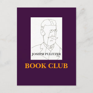 JOSEPH PULITZER, BOEK CLUB - BRIEFKAART