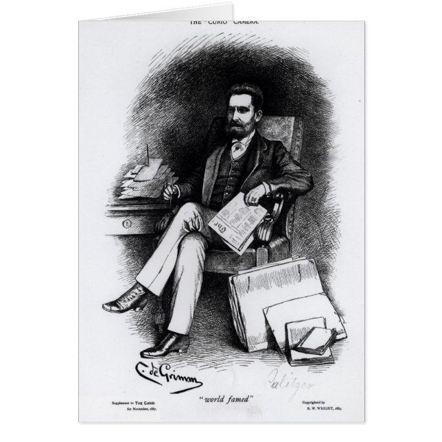 Joseph Pulitzer de The Curio, 1887 (Devant)