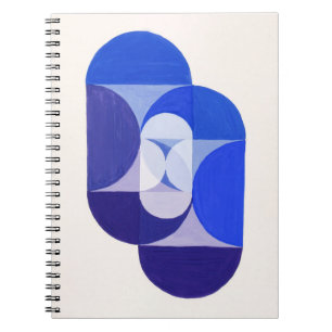 Joseph Schillinger Key Blue. Abstracte geometrie Notitieboek