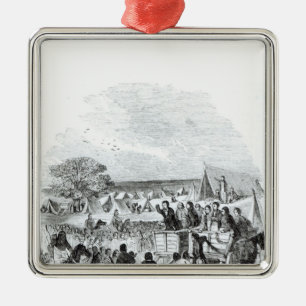 Joseph Smith Preaching in the Wilderness Metalen Ornament