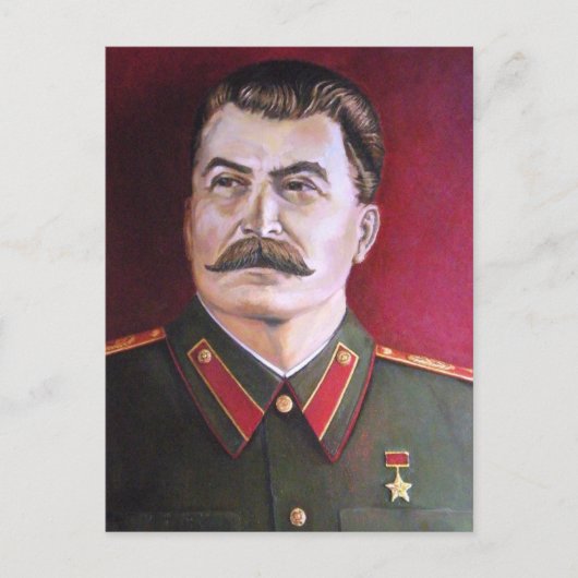 Joseph Stalin Briefkaart (Voorkant)