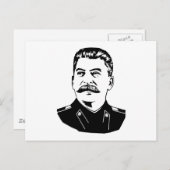 Joseph Stalin Portrait Briefkaart (Voorkant / Achterkant)