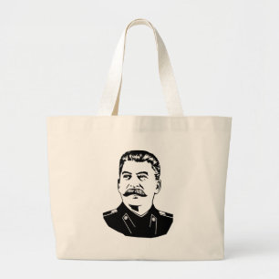 Joseph Stalin Portrait Grote Tote Bag