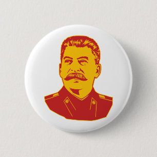 Joseph Stalin Portrait Ronde Button 5,7 Cm