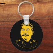 Joseph Stalin Portrait Sleutelhanger (Voorkant)