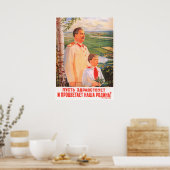 Joseph Stalin Sovjet-propaganda poster (Keuken)