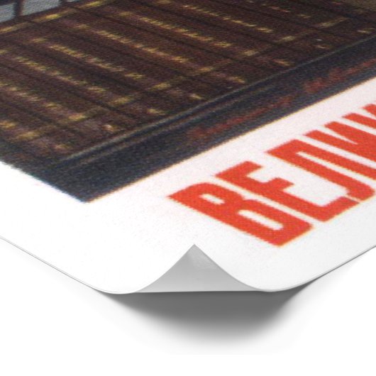 Joseph Stalin Sovjet-propaganda poster (Hoek)