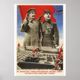 Joseph Stalin Sovjet-propaganda poster