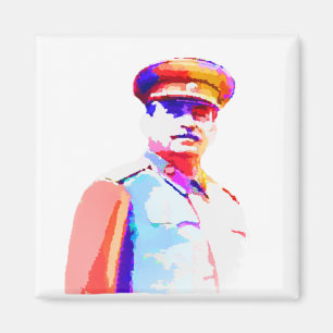  Joseph Stalin WW2 Rusland Dictator Colorful Magneet