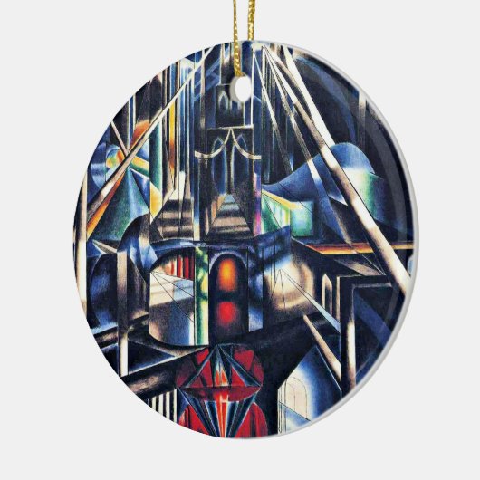Joseph Stella - Old Brooklyn Bridge Keramisch Ornament (Links)