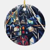 Joseph Stella - Old Brooklyn Bridge Keramisch Ornament (Achterkant)