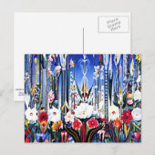 Joseph Stella peinture, Fleurs Italie Carte postal (Devant / Derrière)