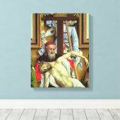 Joseph van Arimathea ter ondersteuning van de dode Canvas Afdruk (Insitu (Houten vloer))