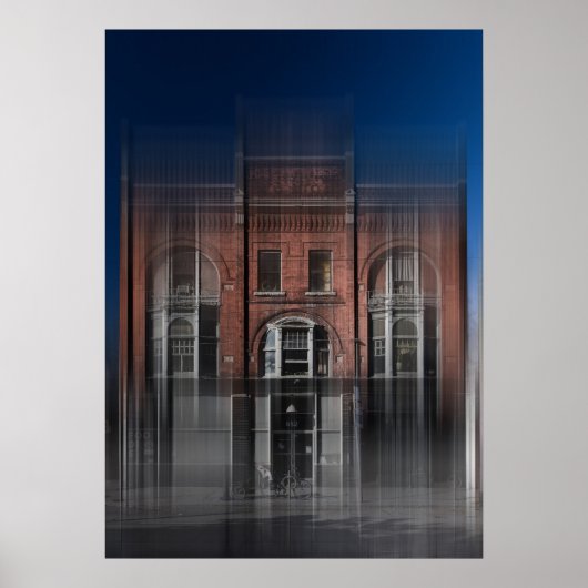 Joseph White Building No 7 Kleur Blur Versie Poster (Voorkant)