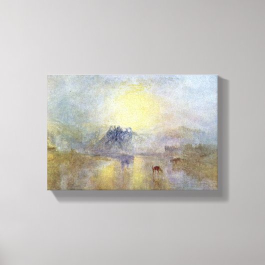 Joseph William Turner - Norham Castle bij zonsopga Canvas Afdruk (Voorkant)
