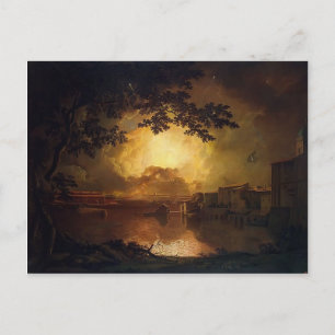 Joseph Wright-Fireworks Display op Castel Angelo Briefkaart