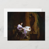 Joseph Wright of Derby Penelope onthult haar web Briefkaart (Voorkant / Achterkant)