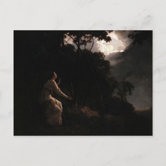 Joseph Wright- The Lady in Milton's Comus Briefkaart (Voorkant)