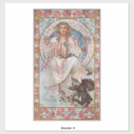 Josephine Crane Bradley als Lavia door Alphonse Mu Sticker