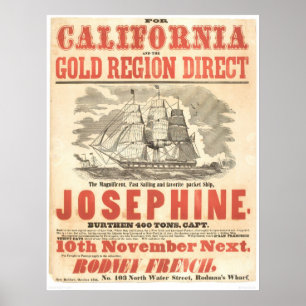 "Josephine" naar Californische reclame (1280A) Poster