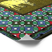 Joseph's Coat van Vele Kleuren Poster (Hoek)