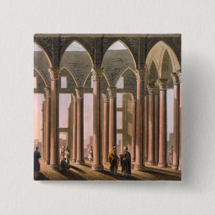 Joseph's Hall in het kasteel van Caïro, bord 31 v Vierkante Button 5,1 Cm
