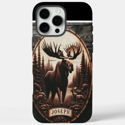 Joseph's Moose houtsnijwerk Case-Mate iPhone Case (Achterkant)