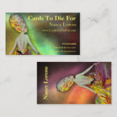 Josette en jaune - cartes de visite (Devant / Derrière)