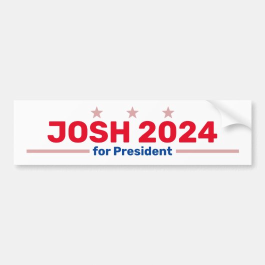 Josh 2024 bumpersticker (Voorkant)