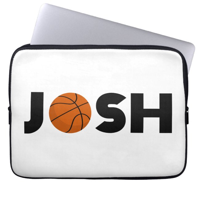 Josh Basketball Laptop Sleeve (Voorkant)