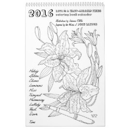 Josh Lanyon kleurboek 2016 kalender