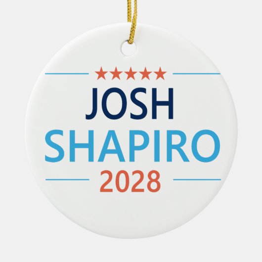 Josh Shapiro 2028 Keramisch Ornament (Voorkant)