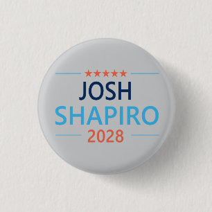 Josh Shapiro 2028 Ronde Button 3,2 Cm