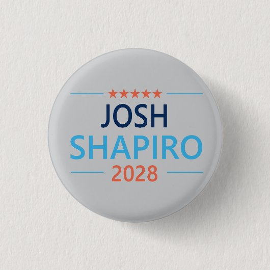 Josh Shapiro 2028 Ronde Button 3,2 Cm (Voorkant)