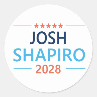 Josh Shapiro 2028 Ronde Sticker