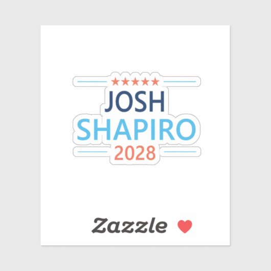 Josh Shapiro 2028 Sticker (Vel)