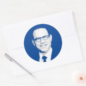 Josh Shapiro Bust Ronde Sticker (Envelop)