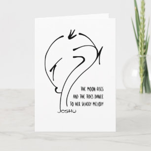 Joshu - De maan komt op en danst Feestdagen Kaart