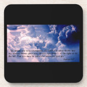 Joshua 1:7 Dessous de verre (Devant)