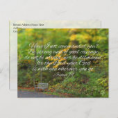 Joshua 1:9 Bijbel Verse Christelijke scripts Briefkaart (Voorkant / Achterkant)